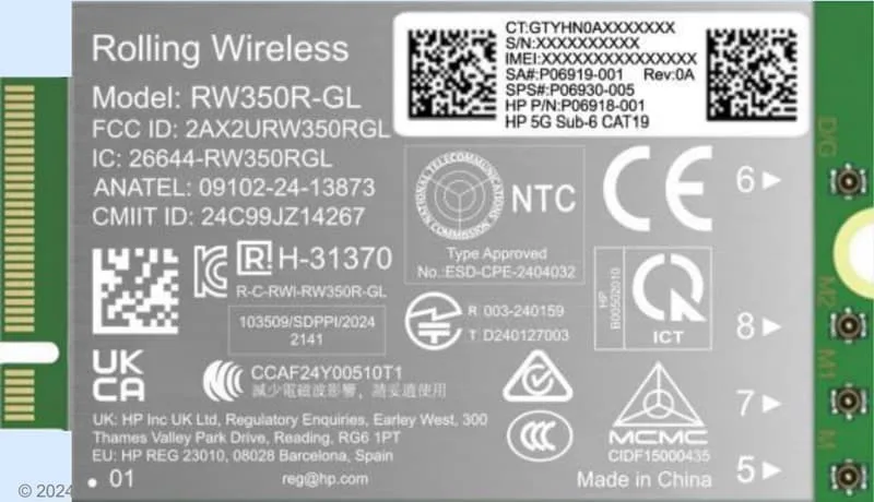 5G Sub-6 WWAN