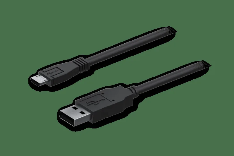 USB-kablar USB 2.0 0,8 m USB A Micro-USB B