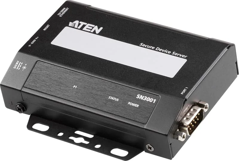 RS-232 säker enhetsserver med 1 port