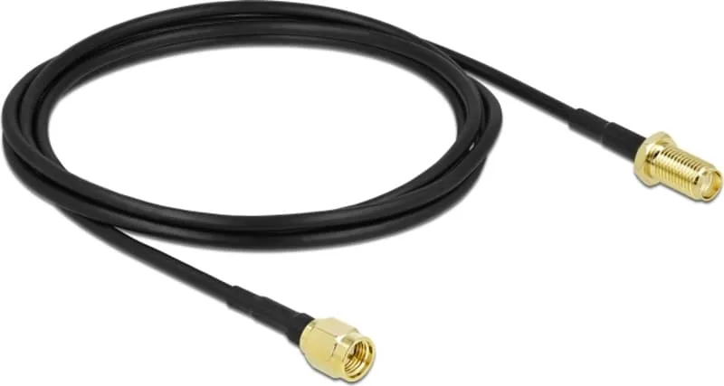 90442 koaxialkablar LMR100 2 m SMA Svart