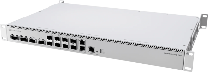 CRS812-8DS-2DQ-2DDQ-RM 2x10G 8x50G 2x200G 2x400G Switch