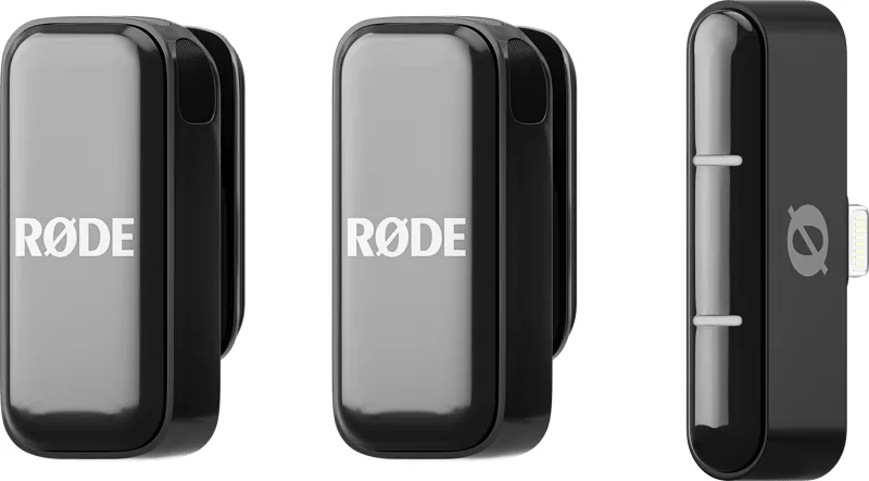 Røde Wireless Micro Lightning trådlöst mikrofonsystem, svart