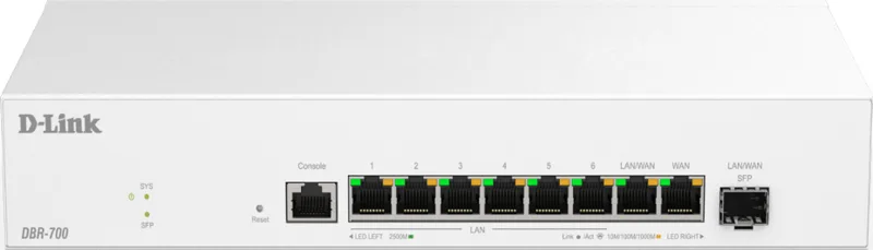 D-Link DBR-700 kabelansluten router 2.5 Gigabit Ethernet