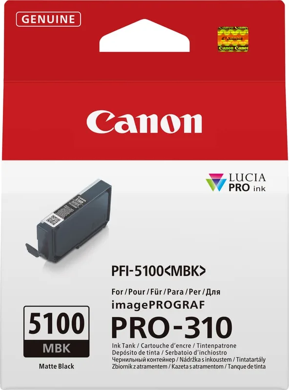 Canon Bläck Matt Svart PFI-5100MBK