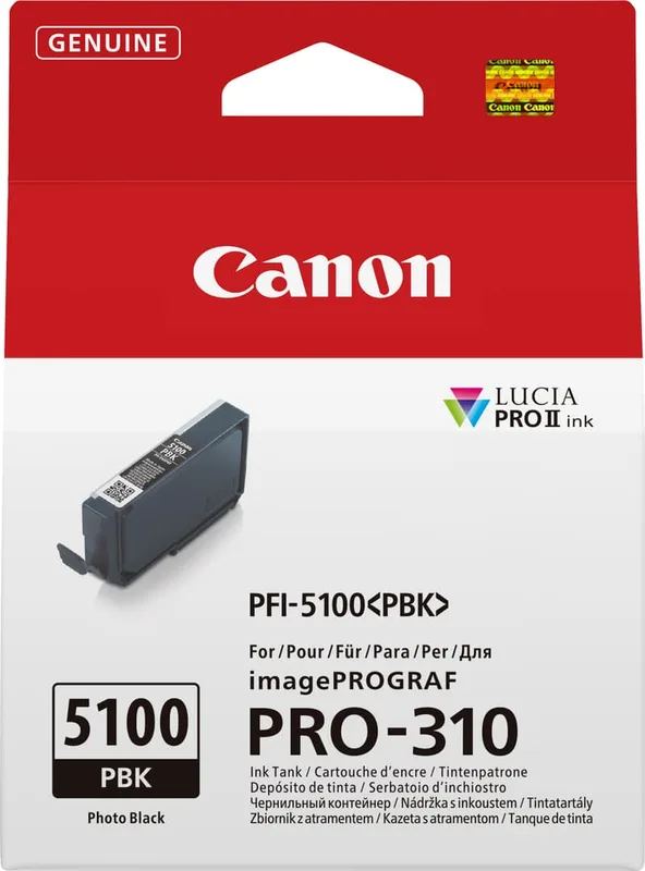 Canon Bläck Foto Svart PFI-5100MBK