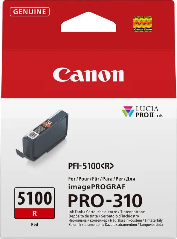 Canon Bläck Röd PFI-5100R