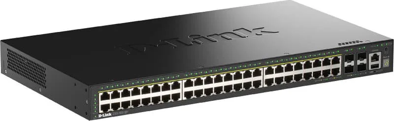 D-Link DGS-1530-52P/E nätverksswitchar hanterad L2 Gigabit Ethernet