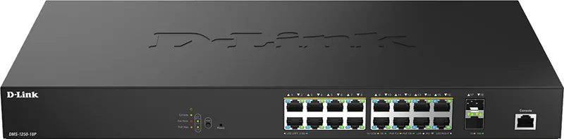 D-Link 16 Ports 2.5Gbps PoE(90W)+ 2 Ports 10G SFP+ Managed Switch