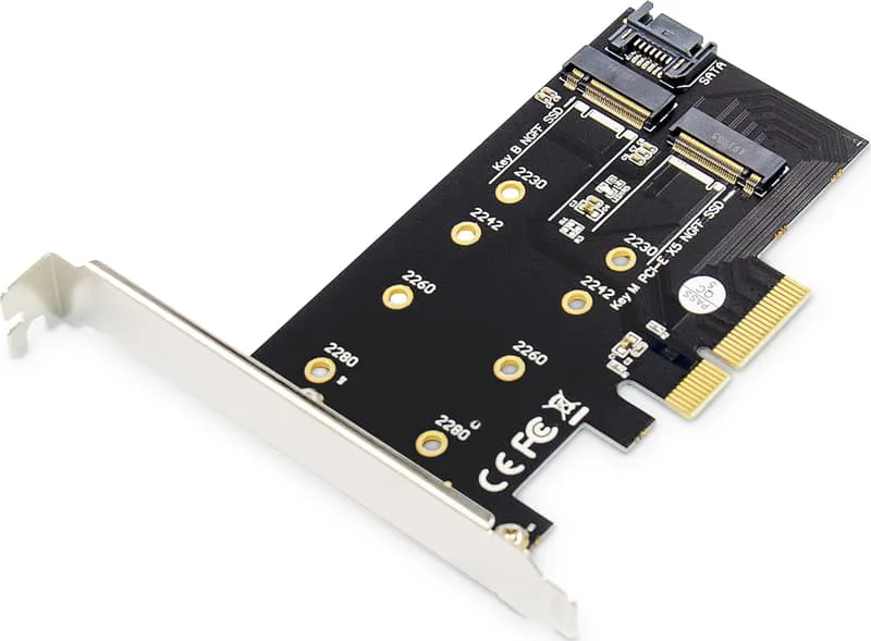 Digitus 2-port M.2 NVMe PCIe x4 Add-On