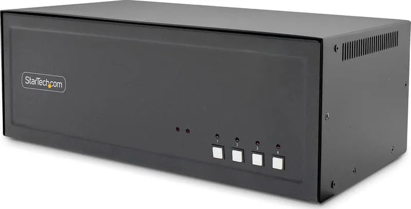 Startech .com Säker 4-portars KVM-switch för fyra bildskärmar