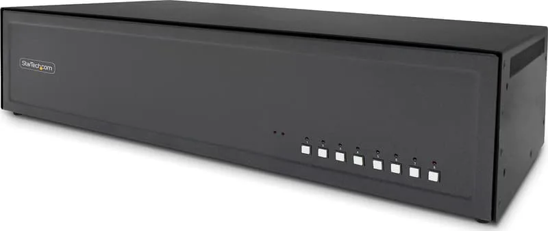 Startech .com Säker 8-portars KVM-switch för dubbla bildskärmar