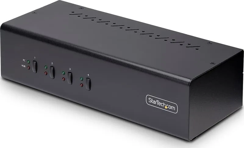 StarTech.com 4-Port Dual-Monitor DisplayPort KVM Switch