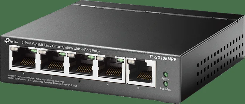 TP-Link 5-portars Gigabit Easy Smart Switch med 4-portars PoE+