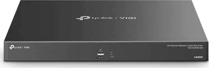 TP-Link VIGI NVR4016H Netværk videooptager (NVR) Sort