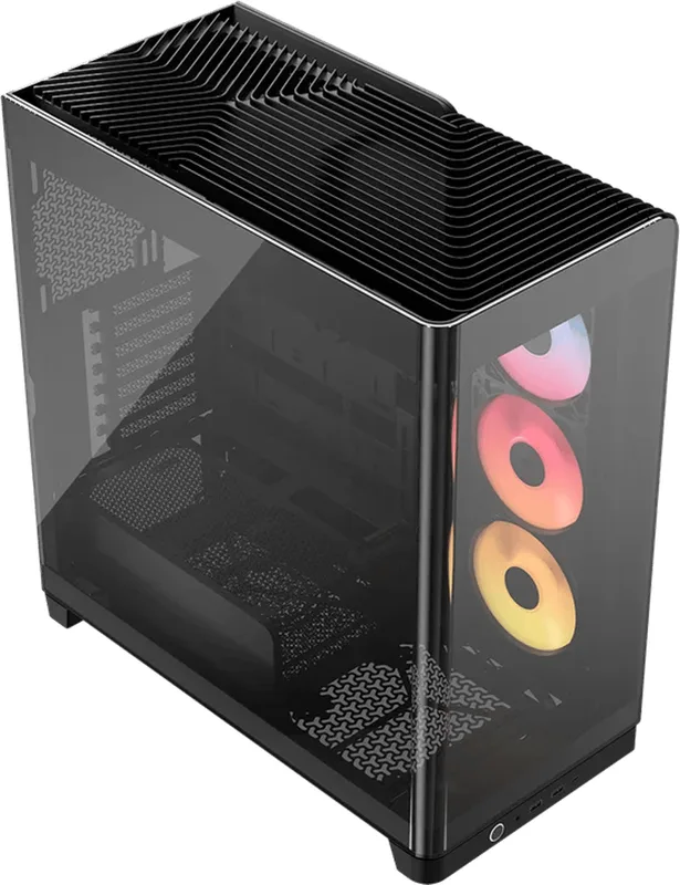 CORSAIR FRAME 4500X RS-R ARGB Miditower-datorchassi med panoramaglas – InfiniRail™ fläktmonteringssystem – Rymmer dubbla