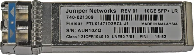 SFP+, 10GBASE-LR Type 2, SMF 10 km, Duplex LC connector