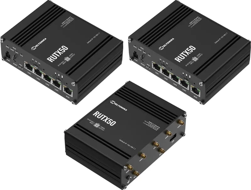 Teltonika RUTX50 industriell 5G-router 3-pack