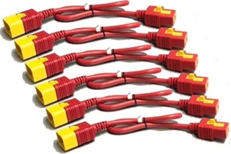 AP8714SX340 strömkablar Röd 1,2 m C19 coupler C20 coupler