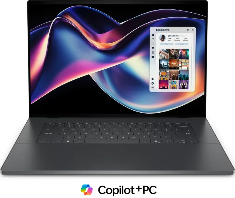 Dell XPS 14 DA16260, 16" 3.2K OLED touch, Intel Core Ultra X7 358H, 32 GB, 1 TB PCIe SSD, WiFi 7, bakbelyst tangentbord, Win11 Pro, 1 års ProSupport, utan AC-adapter