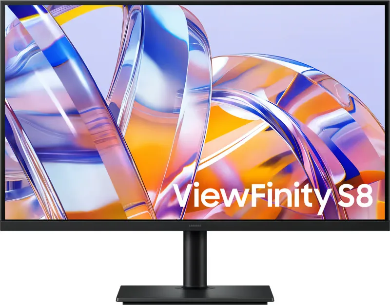 32" Samsung ViewFinity S8 S32H804U, VA 4K/3840x2160, HDR, höjdjusterbar, pivot, HDMI/DP/USB-C 90W, USB 3.2-hubb, 3 års garanti