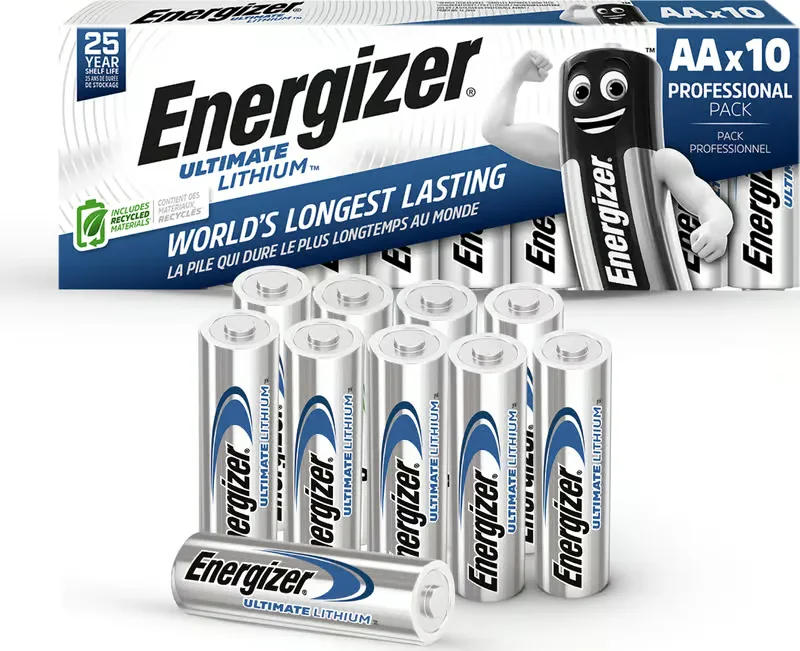 Energizer Ultimate Lithium AA-batterier, 10-pack