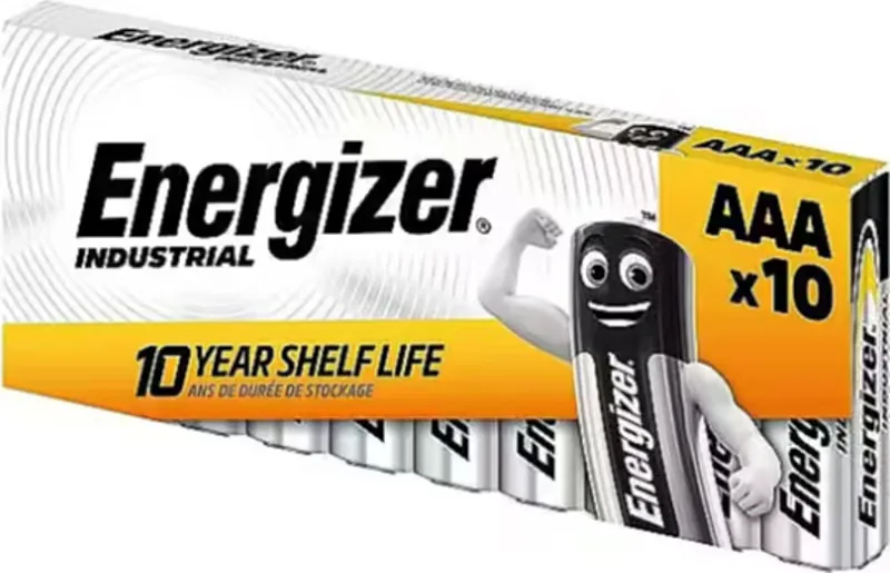 Batteri Industriell Alkalisk AAA 10-Pack