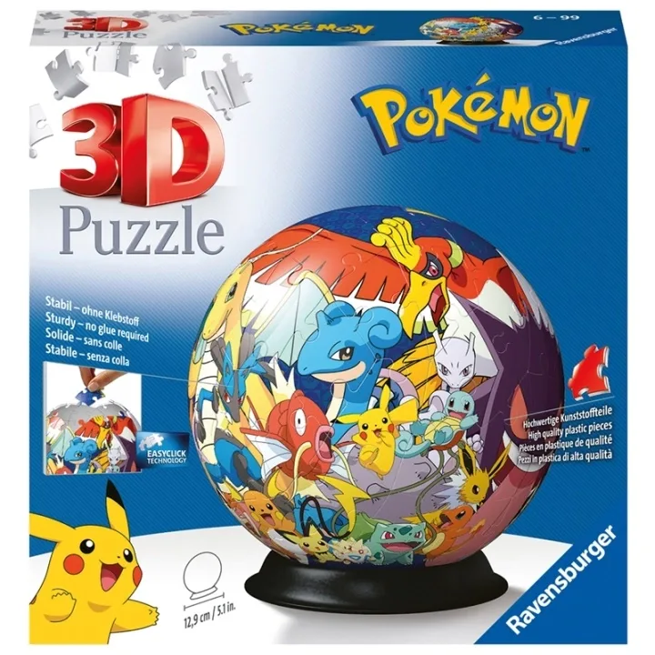 Ravensburger 3D-pussel Pokémon, boll, 72 bitar