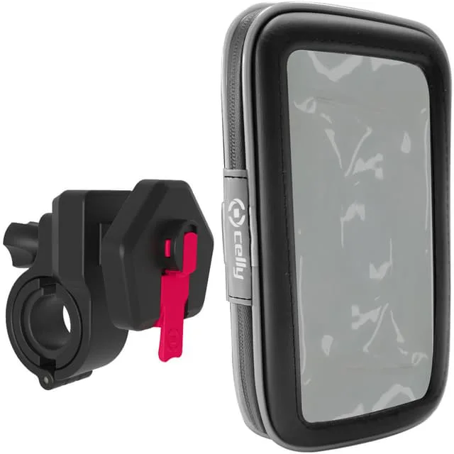 Celly Snap Ultratålig cykelhållare med väska IPX6