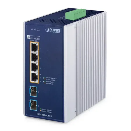 Planet Industrial 4-portars PoE++ switch IGS-1000-4UP2X