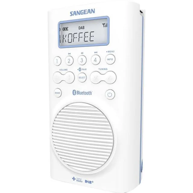 Duschradio Sangean H205 DAB+, FM Vattentät Vit
