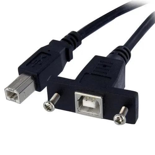 Startech .com 30 cm panelmontering USB-kabel B till B