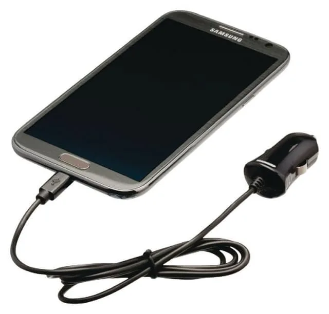 Valueline billaddare micro-USB, 1 m, svart, 2,1 A