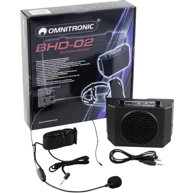 Omnitronic BHD-02 Mobil PA-högtalare 5 cm 2