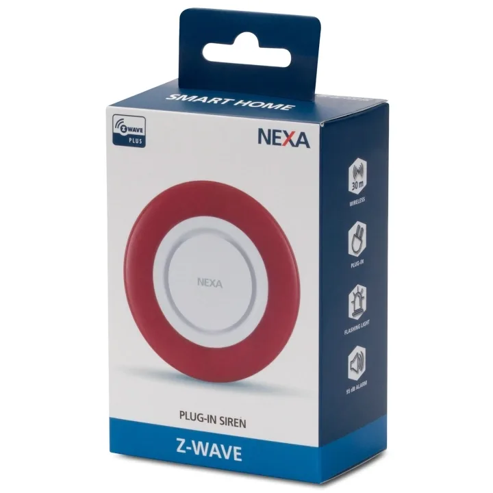 nexa ZIS-104 Z-Wave Siren med blinkljus