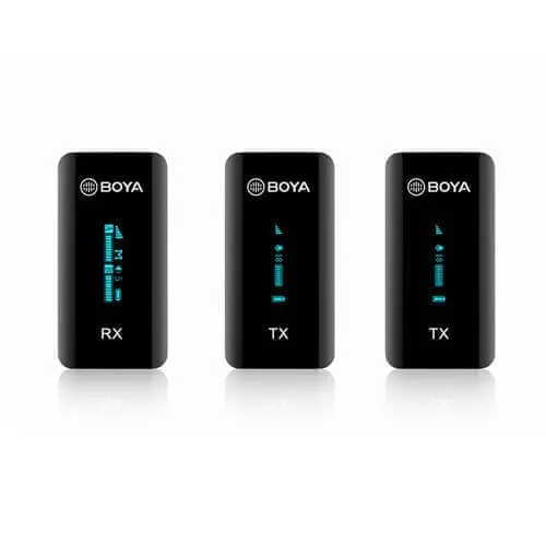 BOYA Trådlös mikrofon x2 BY-XM6-S2 Ultrakompakt 2,4GHz