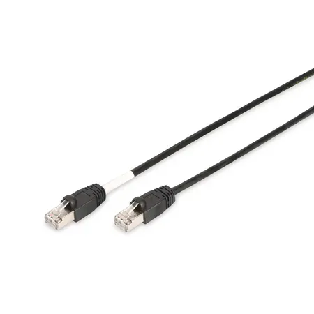 Digitus DK-1644-020/BL-OD RJ45 Nätverkkabel, Patchkabel CAT 6 S/FTP 2.00 m Svart UV-beständig, Borrade par 1 st