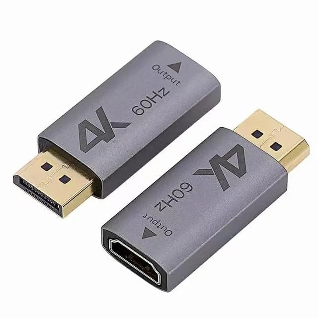 NÖRDIC Aktiv adapter Displayport1.2 hane till HDMI1.4b hona 4K 60Hz Eyefinity svart