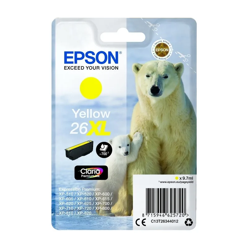 Epson 26XL - XL - gul - original
