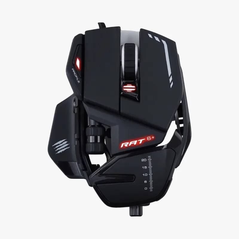 Mad Catz RAT 6+ mus Högerhänt USB Typ-A Optisk 12000 DPI