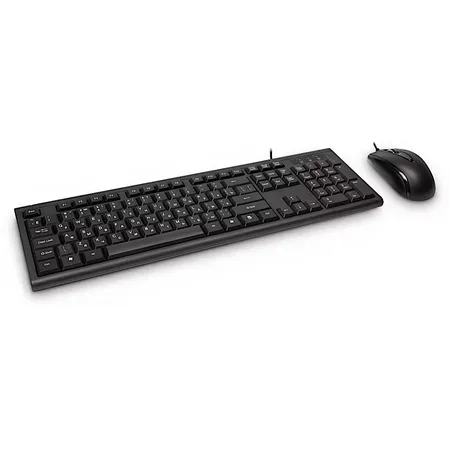 Inter-Tech KM-3149R tangentbord och mus, USB, QWERTY, svart