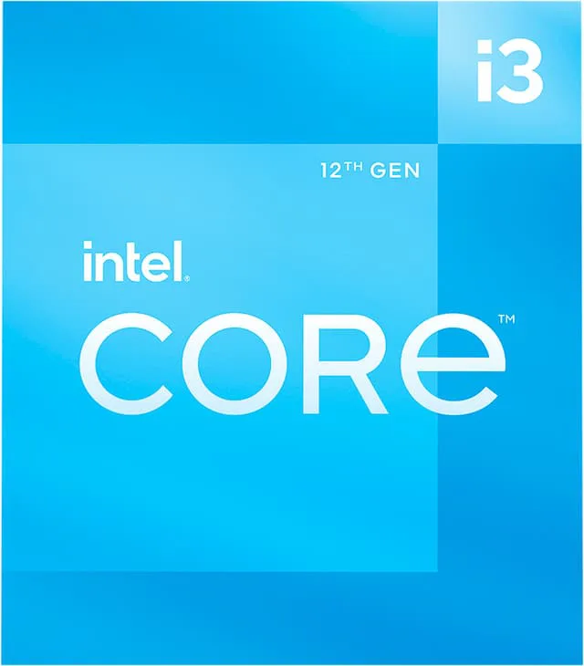 Intel Core i3 12100 12:e gen. CPU