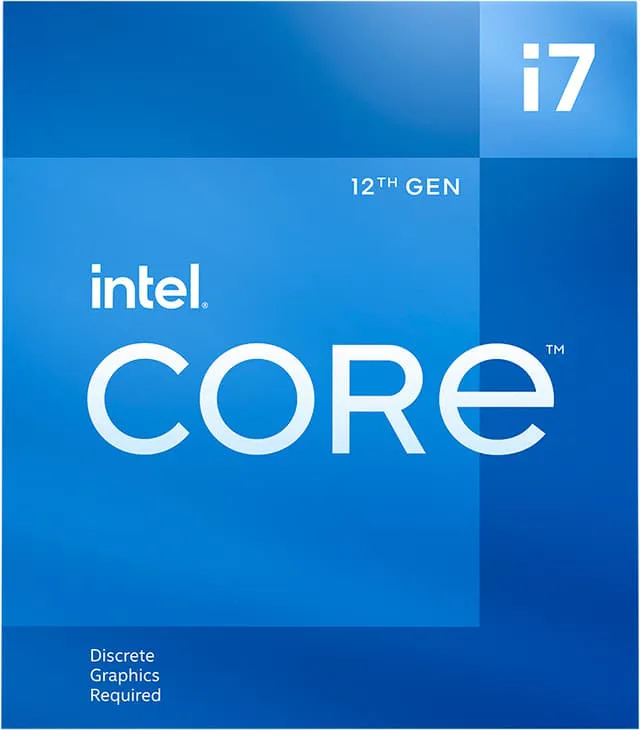 Intel Core i7 12700F 12:e gen. CPU