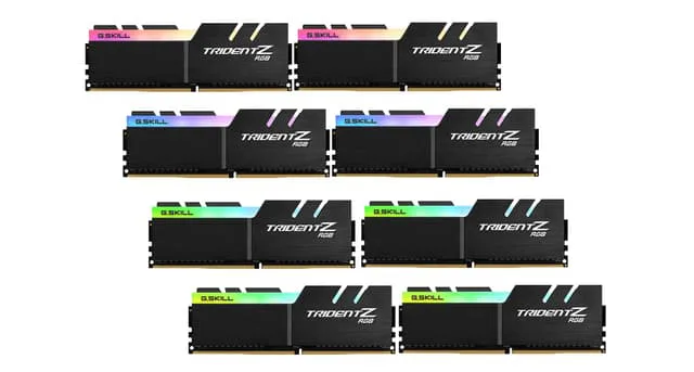 G.Skill Trident Z RGB 256 GB (8 x 32 GB) DDR4 3200 MHz