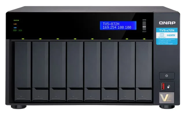 QNAP TVS-872N NAS Tower Nätverksansluten