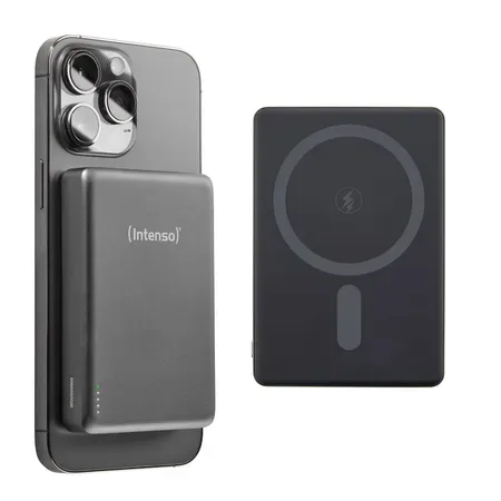 Intenso MW10000 powerbank 10000 mAh trådlös laddning Grå