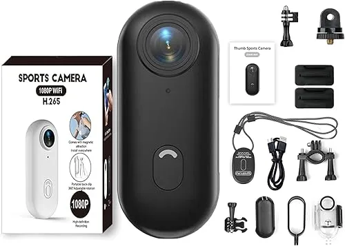 Mini bodycam, handsfree POV-kamera med ljud