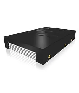 ICY BOX 6-delad uppsättning hårddisklådor för 3,5 tums hårddisk för skydd eller förvaring, stapelbar, märkningsalternativ, hårt fodral, plast, flerfärgad, IB-AC602b-6