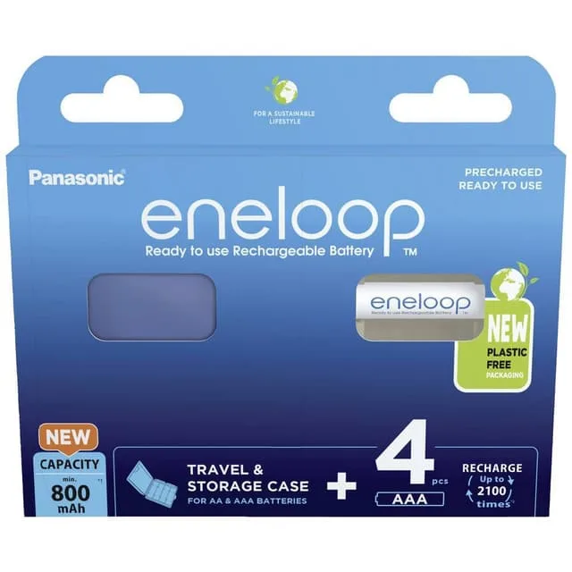 Panasonic eneloop HR03 +Box Laddbart batteri AAA
