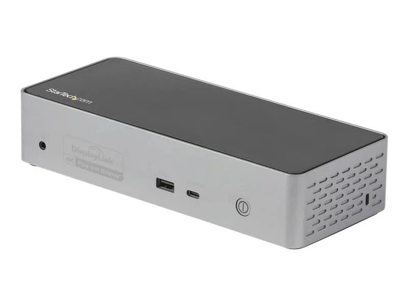 StarTech.com USB-C Dock, 4K 60Hz Quad Monitor DisplayPort & HDMI, Universal USB C Docking Station with 100W Power Delivery Charging, USB Hub w/ 1x US