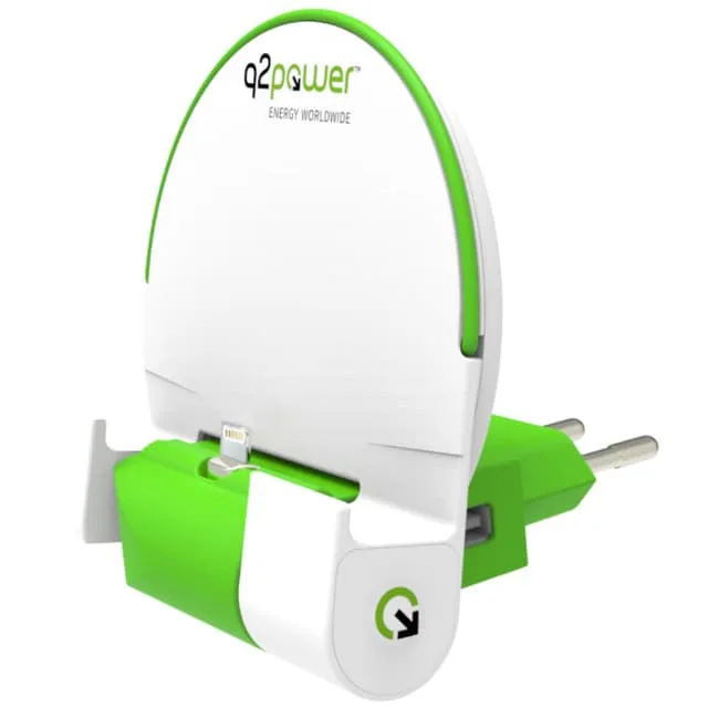 Q2power Dock and charge powerbank EU lightning